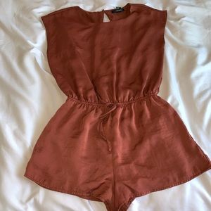 Forever 21 Silk Romper w/ Open Back